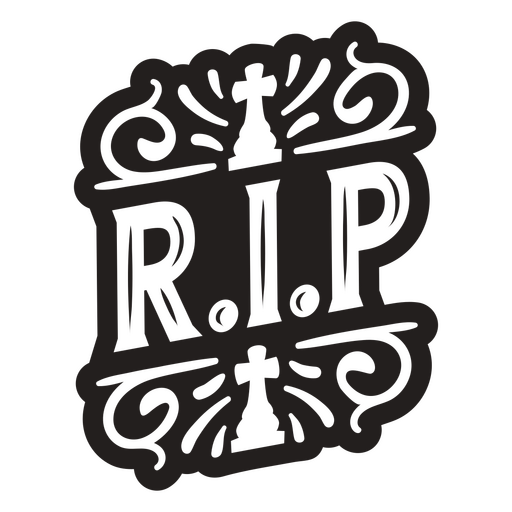 RIP simple Halloween quote badge PNG Design