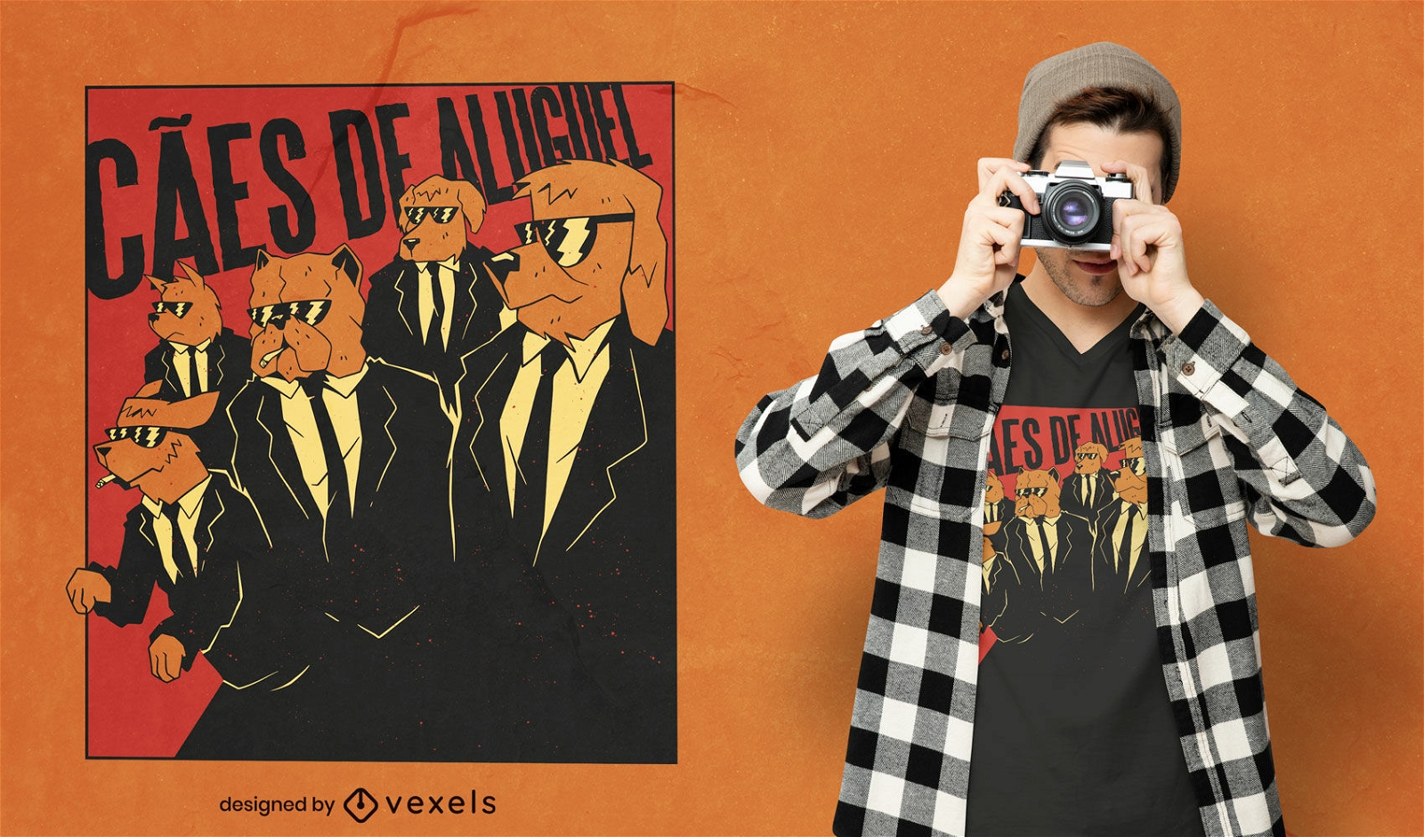 Dogs in suits t-shirt design