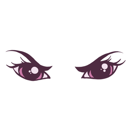 Olhos rosa com raiva Desenho PNG