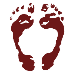 Bloody footprints PNG Design