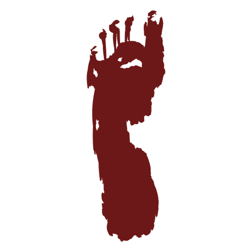 Bloody footprint PNG Design