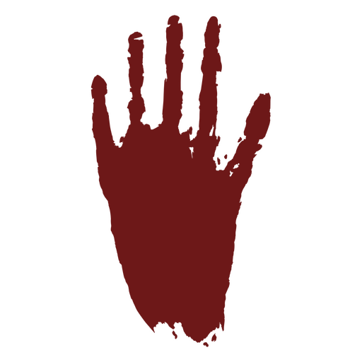 Marca de mão de sangue arrastado Desenho PNG