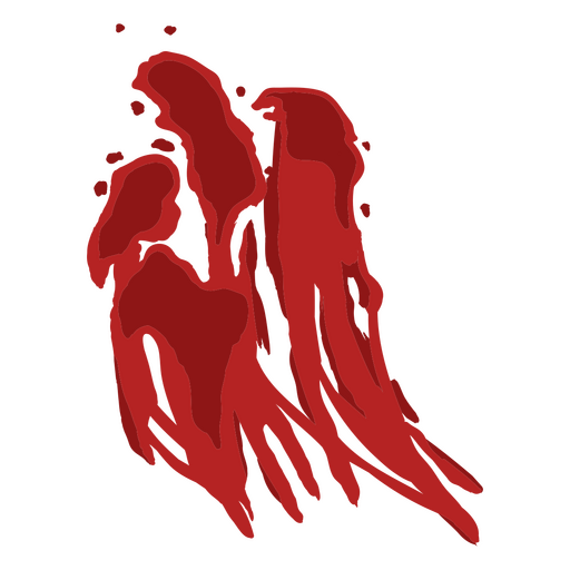 Traço de sangue assustador Desenho PNG
