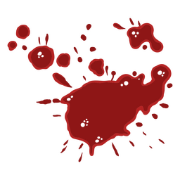 Isolated Blood Splash PNG & SVG Design For T-Shirts