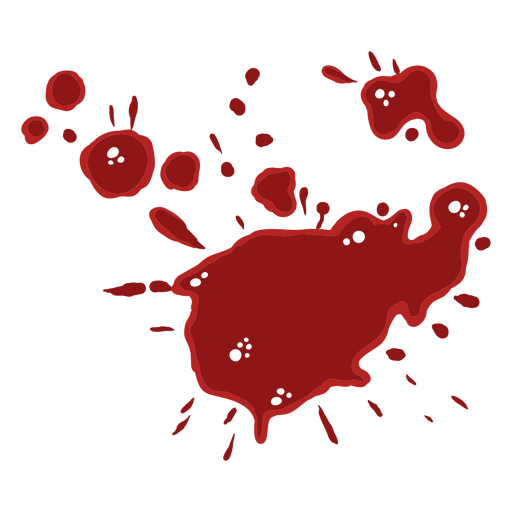 Salpicadura de sangre espeluznante Diseño PNG