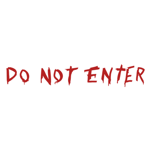 Do not enter bloody quote