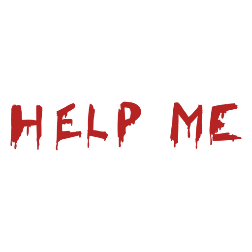 Help me bloody quote PNG Design