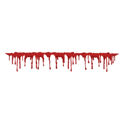 Gotejamento de sangue realista Desenho PNG