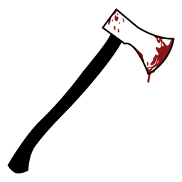 Icono de arma de hacha sangrienta Diseño PNG