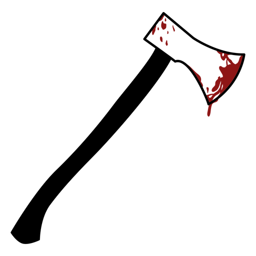 Icono de arma de hacha sangrienta Diseño PNG