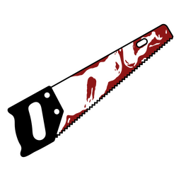 Ícone de arma de motosserra sangrenta Desenho PNG