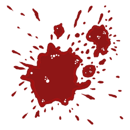 Realistic blood splatter stain PNG Design