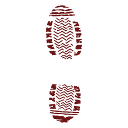 Spooky bloody shoe footprint PNG Design Transparent PNG