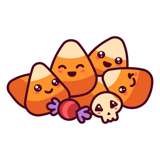 Halloween kawaii Süßigkeiten PNG-Design