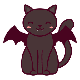 Kawaii Halloween black cat