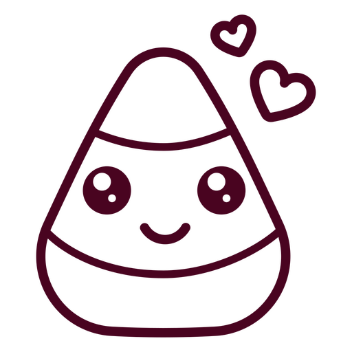 Lindos corazones de maíz dulce Diseño PNG