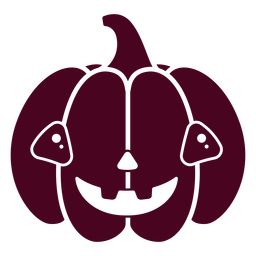 Happy cute pumpkin character PNG Design