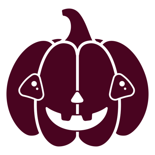 Happy cute pumpkin character PNG Design