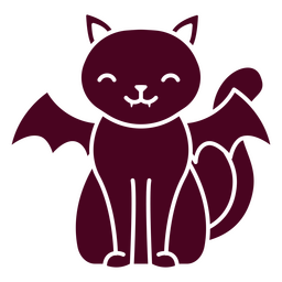 Cute vampire cat PNG Design Transparent PNG