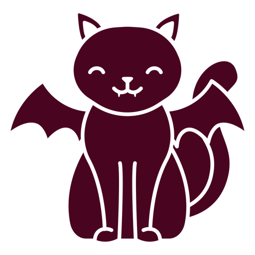 Lindo gato vampiro Diseño PNG