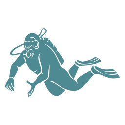 Buceo hombre gente agua silueta Diseño PNG