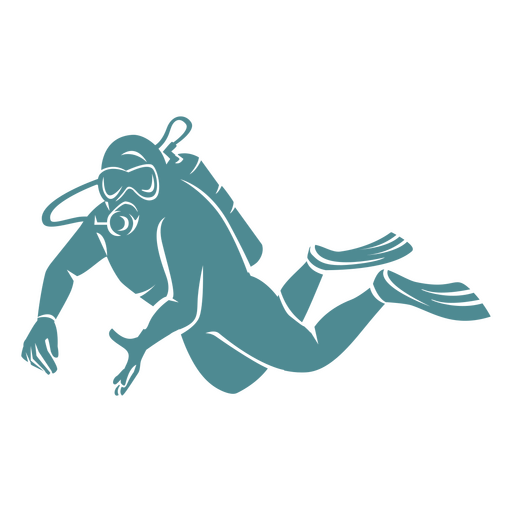 Silhueta de ?gua de pessoas de homem de mergulho Desenho PNG