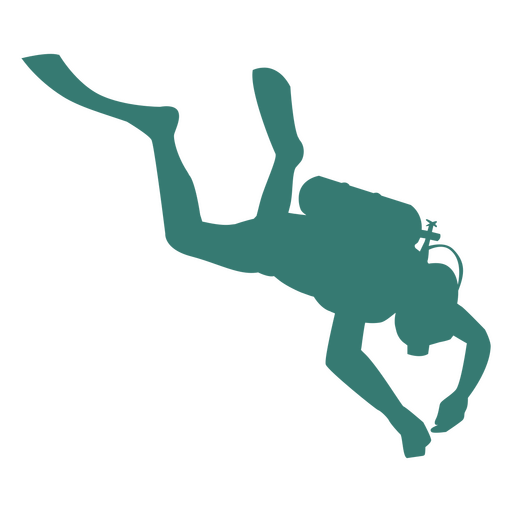 Scuba diving silhouette PNG Design