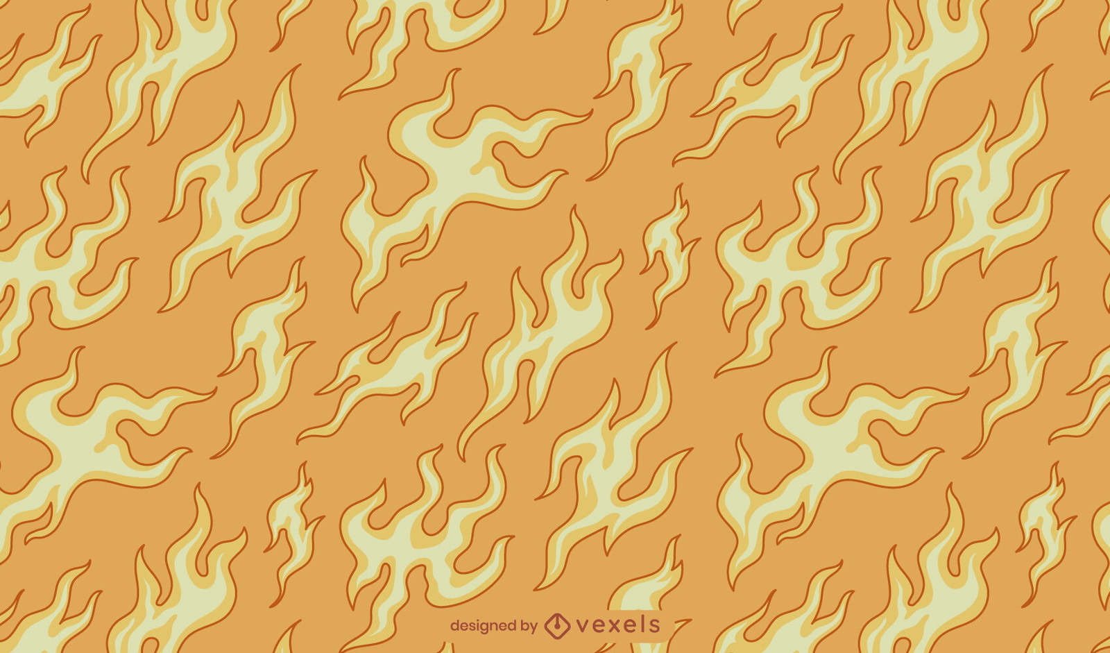 Fire flames nature pattern design