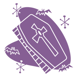 Vampire casket cutout PNG Design