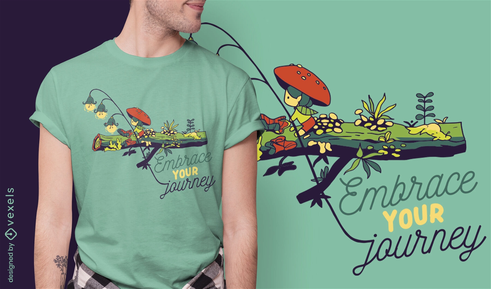 Embrace your journey quote t-shirt design