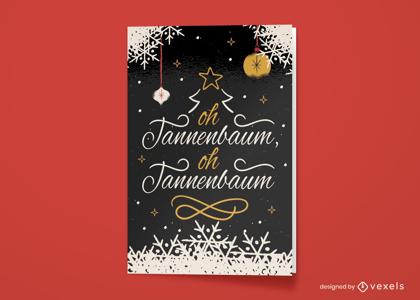 Cartão de felicitações de natal alemão