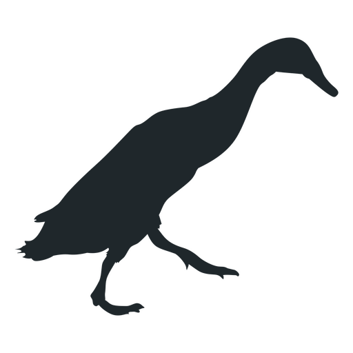 Ente detaillierte Silhouette PNG-Design