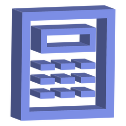 Ícone de matemática da calculadora Desenho PNG