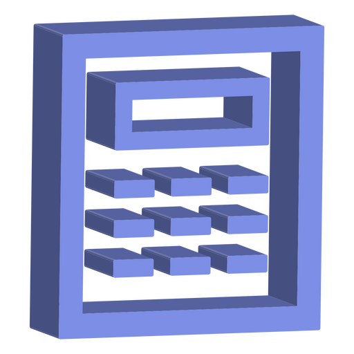 Ícone de matemática da calculadora Desenho PNG