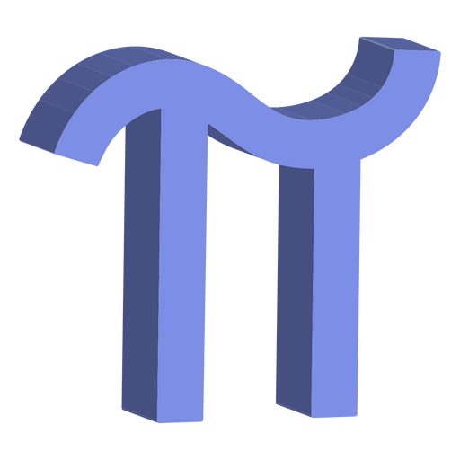 Pi-Mathematik-Symbol PNG-Design