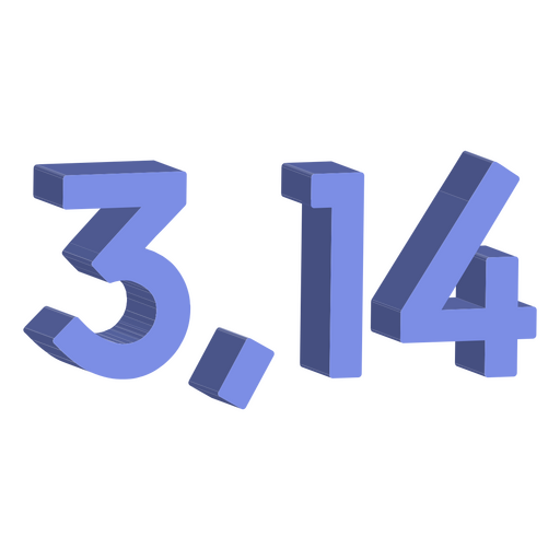Pi number math icon
