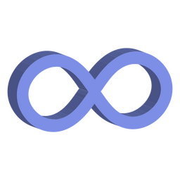 Infinity-Mathematik-Symbol PNG-Design