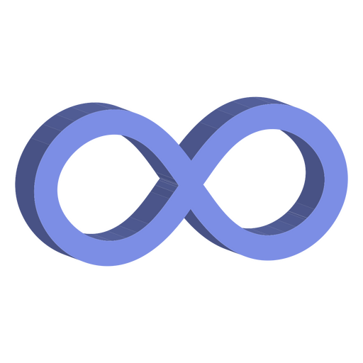 Infinity math icon PNG Design