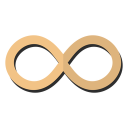 Infinity symbol math icon PNG Design