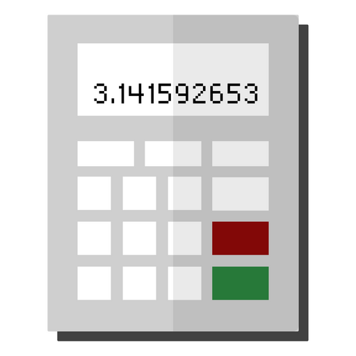 Pi number calculator math icon