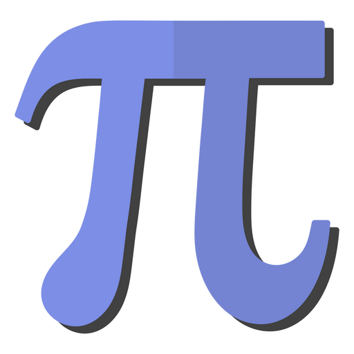 Pi symbol math icon