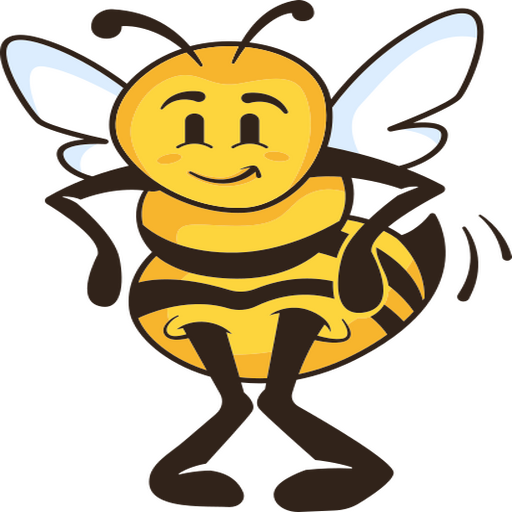 Cute bee cartoon  PNG Design