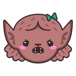 Personaje de hombre lobo kawaii lindo de Halloween Diseño PNG
