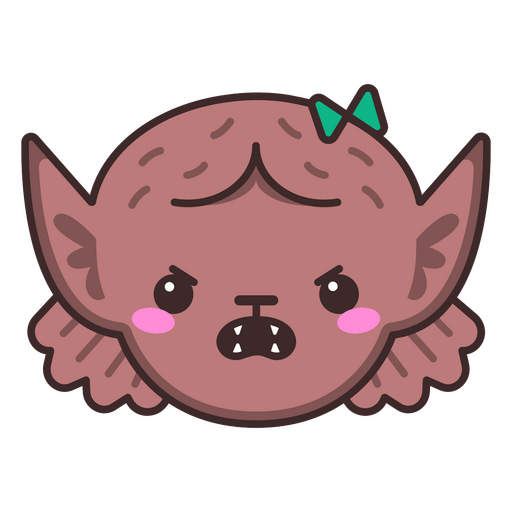 Halloween cute kawaii werewolf character