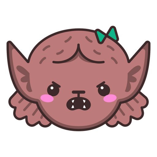 Halloween süßer kawaii Werwolfcharakter PNG-Design