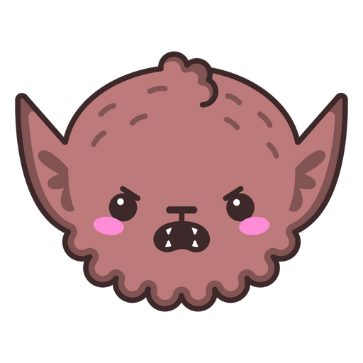 Cute Halloween kawaii werewolf character