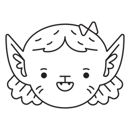 Lindo personaje de chica hombre lobo Diseño PNG