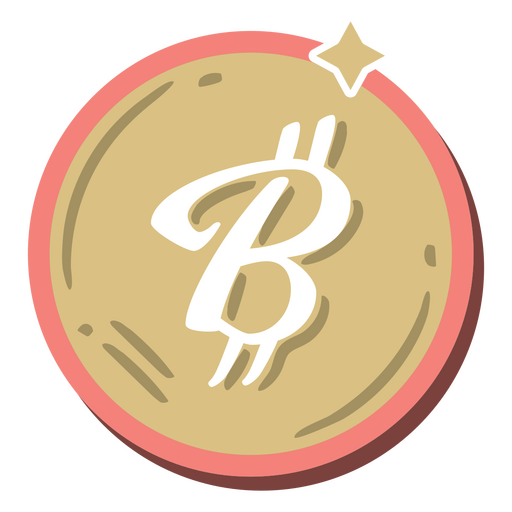Symbol für das Geschäft mit Bitcoin-Münzen PNG-Design