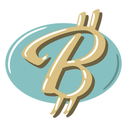 Icono de negocio de símbolo de Bitcoin Diseño PNG