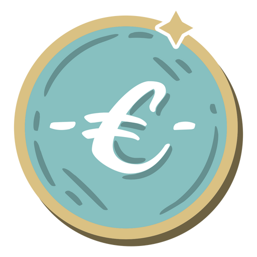 Icono de negocio de moneda euro